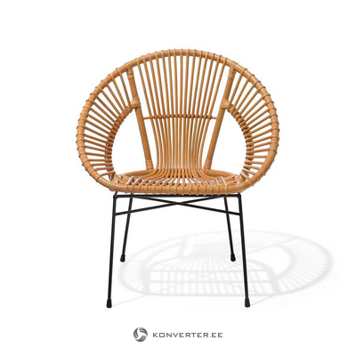 Smėlio spalvos rotango kėdė (sarita)