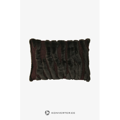 Rudas dekoratyvinis pagalvės užvalkalas (siūlingas) 60x40
