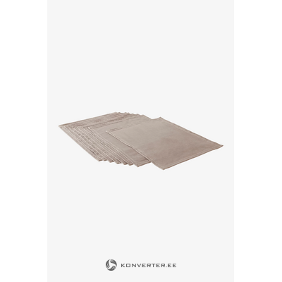 Pilkai rudas stalo kilimėlis 8 dalių rinkinyje (savana) 45x35