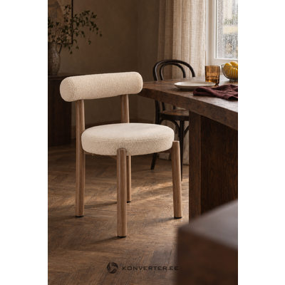 White Boucle Dining Chair (Tillo)