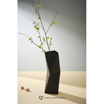 Черная дизайнерская ваза (silvero)