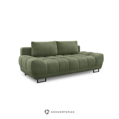 3-vietīgs dīvāns (zaļš, struktūras audums) neskarts
