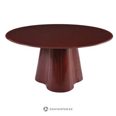 Burgundy Round Coffee Table (Clover) D80