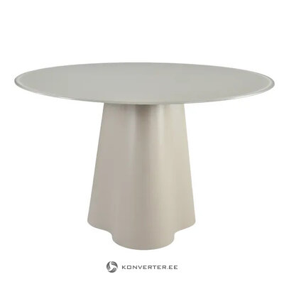 Бежевый круглый обеденный стол Clover (Pro Living) Ø120 см
