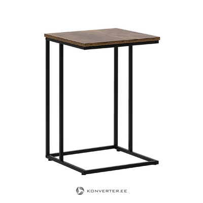 Tumma puinen sivupöytä (troija) 40x40