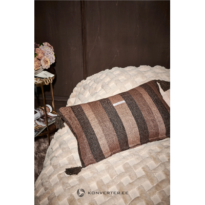 Rudas dekoratyvinis pagalvės užvalkalas (tikras) 60x40