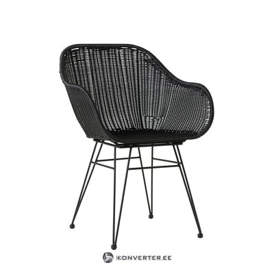 Black garden chair (costa) intact
