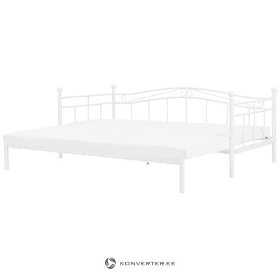 Valkoinen kokoontaitettava sänky (takka)
