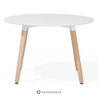 White round dining table bovio (120 cm) in a box, intact, with cosmetic defects
