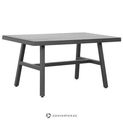 Черный садовый обеденный стол canetto (150x90) неповрежденный