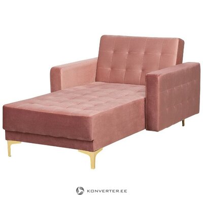 Pink velvet lounge chair Aberdeen in a box, intact