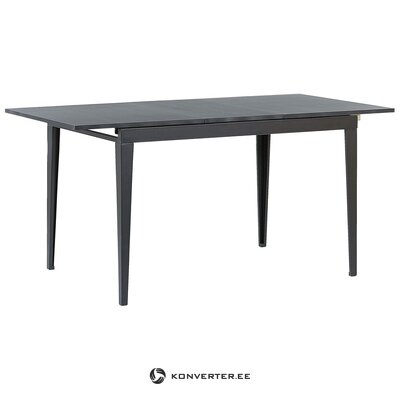 Black extendable dining table with norley beauty flaws