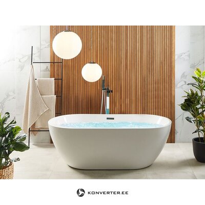 Белая отдельностоящая массажная ванна nevis iii 170x80 с косметическими изъянами.