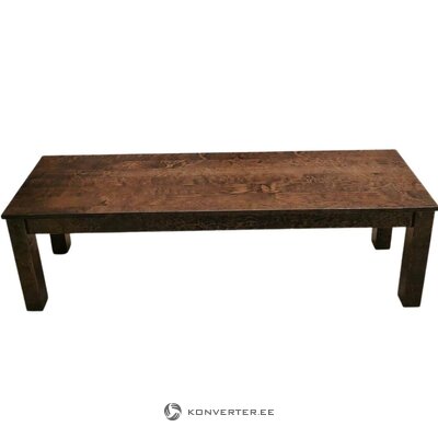 Walnut brown solid wood bench (wilma) (whole, in box)