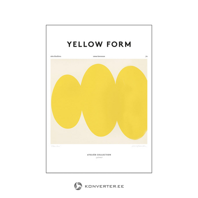 Seinapilt Yellow  Form (Pstrstudio) 70x100