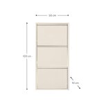 Light beige shoe cabinet Caruso (Kare Design)