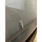 Cream design sofa (alba) with a beauty flaw.