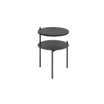 Black small round coffee table tu (noomaa) intact