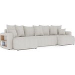 Light gray sofa bed with shelf (Napoli) (copy)