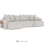 Žalia U formos sofa-lova su lentyna (solero u) (kopija)