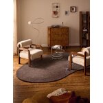 Dark Brown Special Shaped Wool Rug (Kadey) 150x230