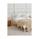 Light Beige Metal Bed (Sanna) 160x200