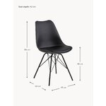 Black leather chair (actona)