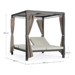 Garden canopy bed dream (bizzotto) with beauty flaws.