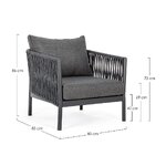 Garden armchair florencia (bizzotto) intact
