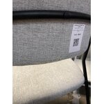 Gray-black chair belle (kare design) with a beauty flaw