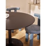 Black Round Dining Table (Menorca) d=120