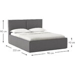 Light beige bed (dream) 200x200 whole