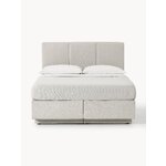 Светло-серая кровать Continental (Oberon) 180x200