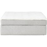 Light gray Continental bed (Enya) 160x200