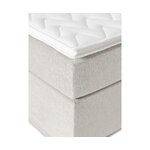 Light beige Continental Bed (Oberon) 160x200