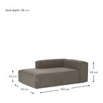 Grey Sofa Corner Module (Lennon)