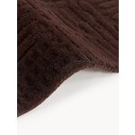 Dark Brown Wool Tufted Rug (Merima) 300x400