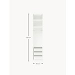 White Narrow Wardrobe (Simone)