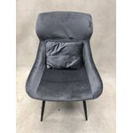 Серый бархатный стул зельда (томасуччи)
