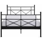Кровать (тора) черная металлическая (180х200см)