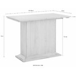 Set of solid wood corner bench with storage + solid wood dining table (sara)