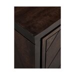 Dark brown design cabinet/dresser (luca), intact, in box