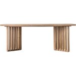 Large design solid wood dining table okayama (gallery direct) intact