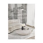 Vaaleanharmaa design-sohvapöytä (pietra), jossa kauneusvirhe