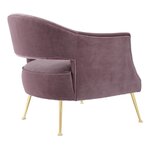 Фиолетовое дизайнерское кресло domaine (eichholtz) сломано