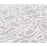 Light gray patterned cotton carpet (salima) 120x180 whole
