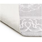 Light gray patterned cotton carpet (salima) 120x180 whole
