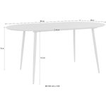 Juodas medžio masyvo ovalus valgomojo stalas eadwine 160x90cm nepažeistas