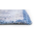 Синий ковер с узором серые джинсы (портер) 170х240 целые