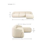 Light beige design modular sofa (sofia) with a beauty flaw